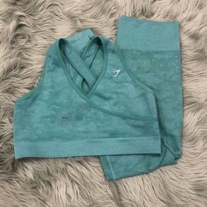 Gymshark Blue Camo Set